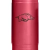 Logo NCAA Arkansas Razorbacks Flipside Powder Coat Slim Can Coolie