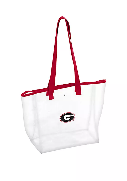 Logo University of Georgia Bulldog Clear Stadium Tote 2 Logo University of Georgia Bulldog Clear Stadium Tote