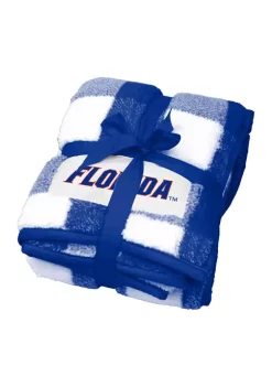 Logo NCAA Florida Gators Buffalo Check Blanket