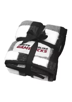 Logo NCAA South Carolina Gamecocks Buffalo Check Blanket