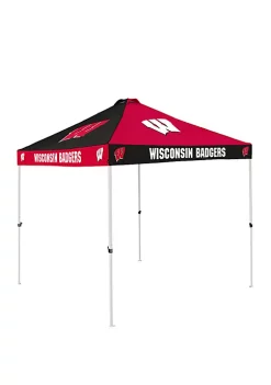 Logo NCAA Wisconsin Badgers 9 ft x 9 ft Checkerboard Tent -Cheap Outdoor Store Belk 607