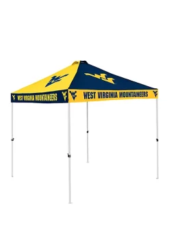 Logo NCAA West Virginia Mountaineers 9 ft x 9 ft Checkerboard Tent -Cheap Outdoor Store Belk 609