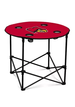 Logo NCAA Louisville Cardinals 30 Inch x 30 Inch x 24 Inch Round Table -Cheap Outdoor Store Belk 655