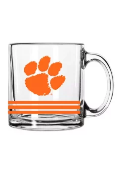 Logo NCAA Clemson Tigers 13 Ounce Glass Mug